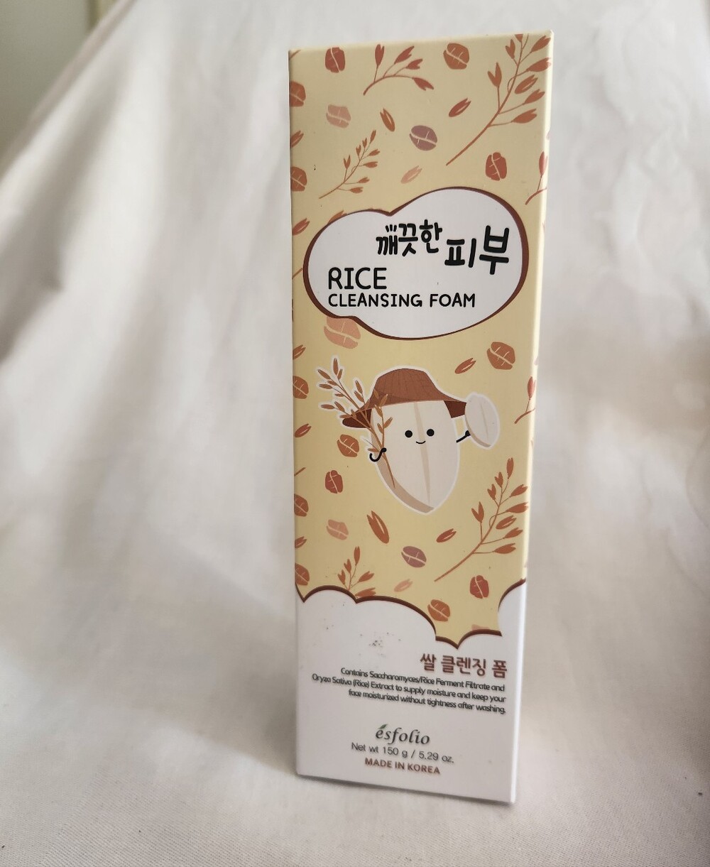 Esfolio Rice Cleansing Foam — 5.29 oz / 150 g — New in Box • Unopened